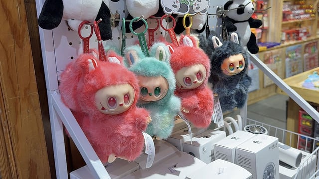 "Lafufus" for sale in Beijing, on July 10, 2025.