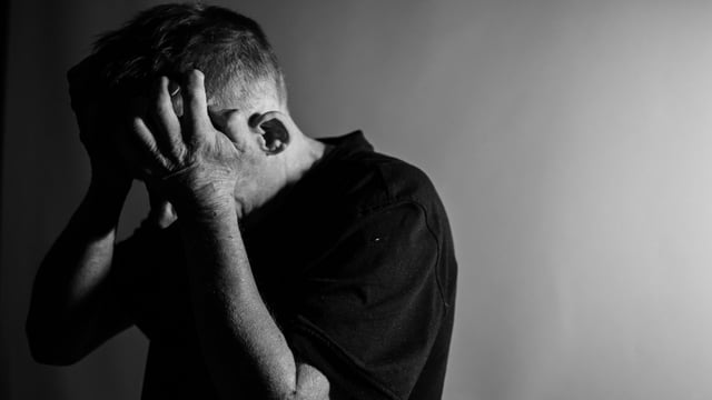 Representative image depressed man