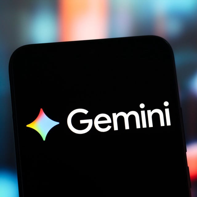 google gemini logo on a phone
