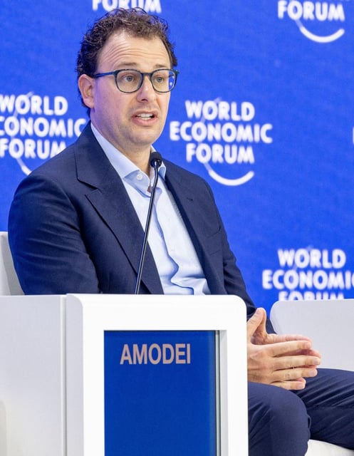 Dario Amodei, el CEO de Antrophic. |  WEF