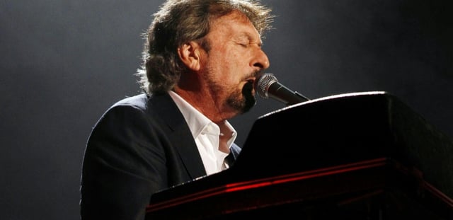 Rick Davies, fondateur, chanteur et musicien du groupe de rock Supertramp, le 18 octobre 2010 à Paris