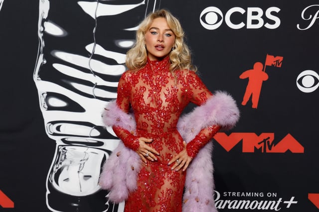 Sabrina Carpenter attends the 2025 MTV Video Music Awards at the UBS Arena on September 7, 2025 in Elmont, New York.