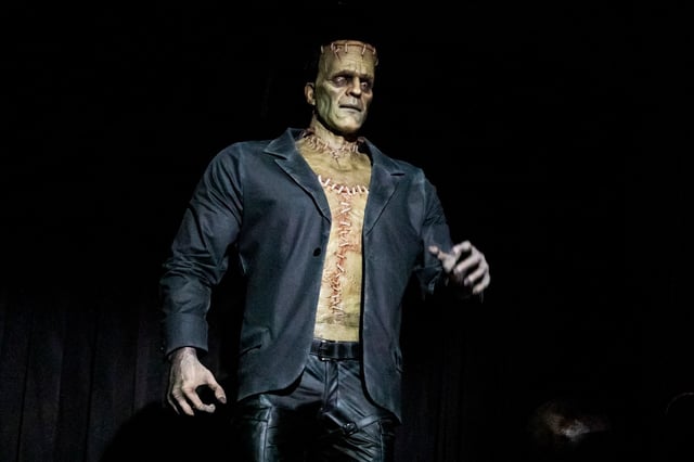 Frankenstein is a focal point of the pre-show leading up to Monsters Unchained: The Frankenstein Experiment at Universal Epic Universe on April 5, 2025. Orlando’s first new theme park in a generation is set to open to the public on May 22. (Patrick Connolly/Orlando Sentinel)