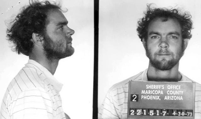 Terry Peder Rasmussen.1973 booking photo, Maricopa County Sheriff's Office in Phoenix and released Thursday, Nov. 2, 2017, by the New Hampshire Office of the Attorney General (Maricopa County Sheriff's Office/New Hampshire Office of the Attorney General via AP, file)