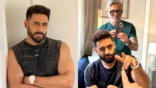 Abishek Bachchan's new look has fans hailing his transformation.