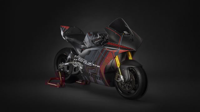 A Ducati bike powered by solid state battery technology.