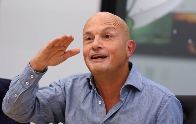 CEO of The Magnum Ice Cream Company Peter ter Kulve, speaks during an interview with Reuters in London, Britain, July 30, 2025. REUTERS/Suzanne Plunkett/File Photo