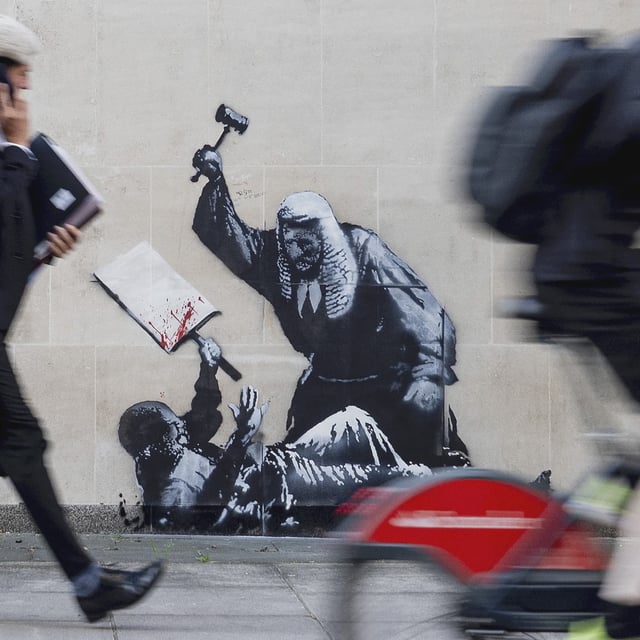 graffiti of judge