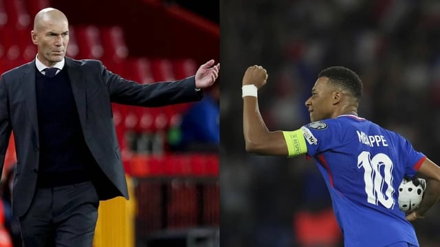 Zinedine Zidane and Kylian Mbappe | Image: AP