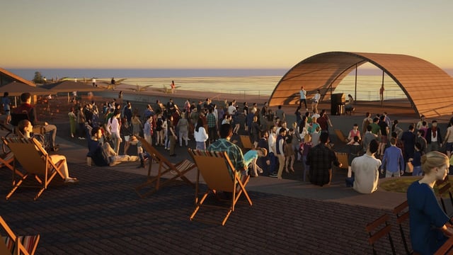 2030 soll die neue Promenade auf der Nordseeinsel eröffnet werden.