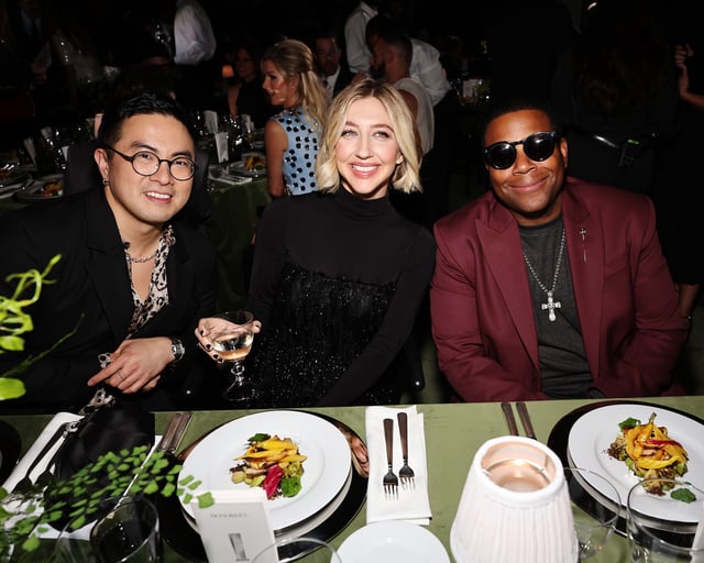 From left, Bowen Yang, Heidi Gardner and Kenan Thompson attend the WSJ. Magazine 2024 Innovator Awards on Oct. 29, 2024 in New York City.
