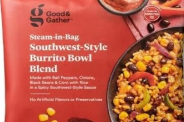 One Frozen, LLC of Rochester, NY, is voluntarily recalling certain lots of Good & Gather Southwest-Style Burrito Bowl Blend because the product may contain shrimp.
