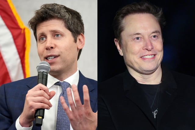 Sam Altman (left) and Elon Musk (right) © Getty Images