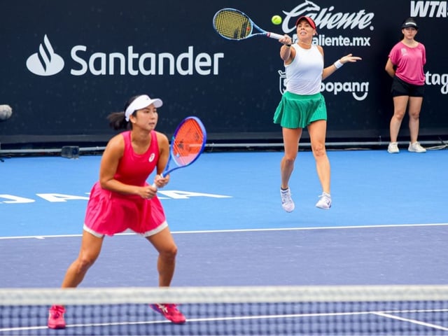Giuliana Olmos y Aldila Sutjiadi ganaron su partido de dobles en el Guadalajara Open (GDL Open Akron, presentado por Santander)