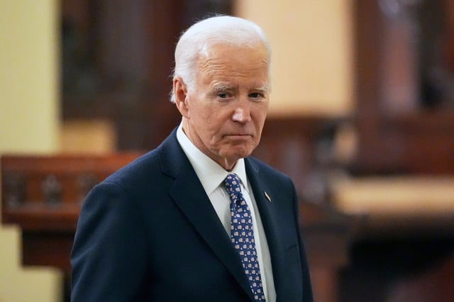 Then-President Joe Biden after an interfaith prayer service in New Orleans, Jan. 6, 2025. 