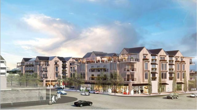 A rendering of the 123-room hotel in Napa’s Oxbow district.(City of Napa)