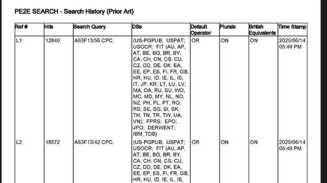 Mueller pointed out search documentation from the patent filing, showing that in a search for prior art the USPTO "didn't even Google" and simply searched prior patents.