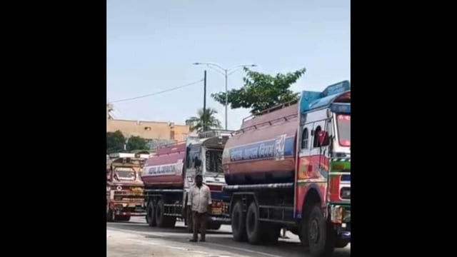 Trucks roll into Nepal from India after four days (Sourced)