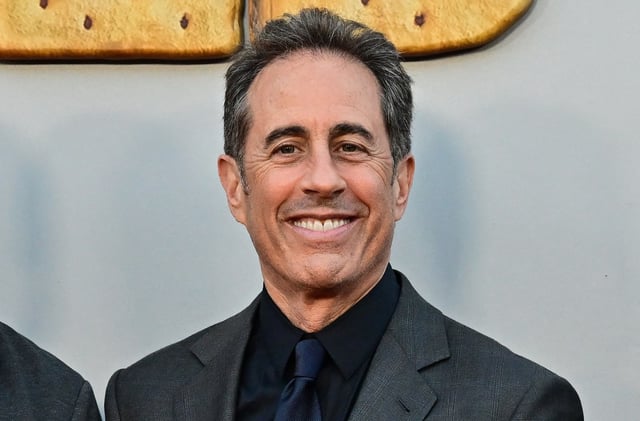 US actor Jerry Seinfeld attends Netflix's "Unfrosted" premiere at the Egyptian Theatre in Los Angeles, California on April 30, 2024.  (Photo by FREDERIC J. BROWN/AFP via Getty Images)