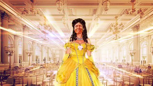 Donald Trump's super-sized ballroom plans.