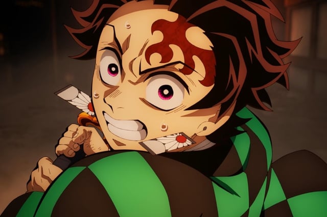 El personaje de Tanjiro en la película "Demon Slayer: Infinity Castle" (Foto: Ufotable)
