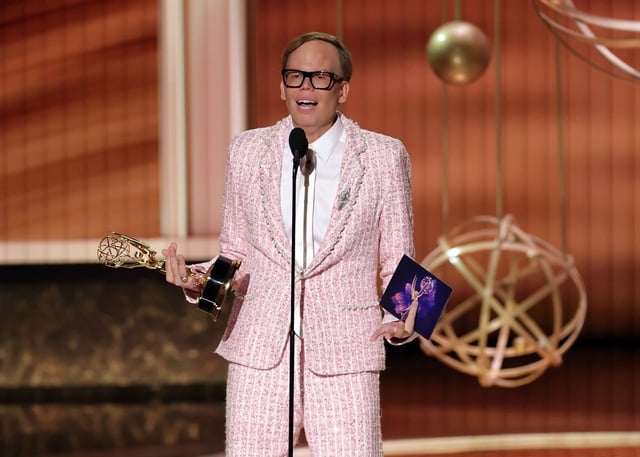 San Antonio native Jeff Hiller is crowned Outstanding Supporting Actor in a Comedy Series for his role in the HBO series "Something Somewhere."