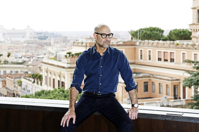 ROME, ITALY - FEBRUARY 05:  Director Stanley Tucci attends 'Final Portrait' photocall at Hotel Eden on February 5, 2018 in Rome, Italy.