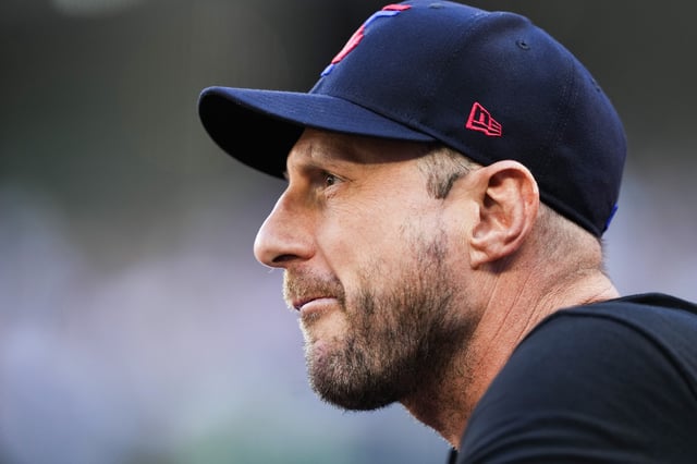 TORONTO, ON - AUGUST 1: Max Scherzer #31 of the Toronto Blue Jays looks on against the Kansas City Royals during the first inning in their MLB game at Rogers Centre on August 1, 2025 in Toronto, Ontario, Canada. (Photo by Mark Blinch/Getty Images)