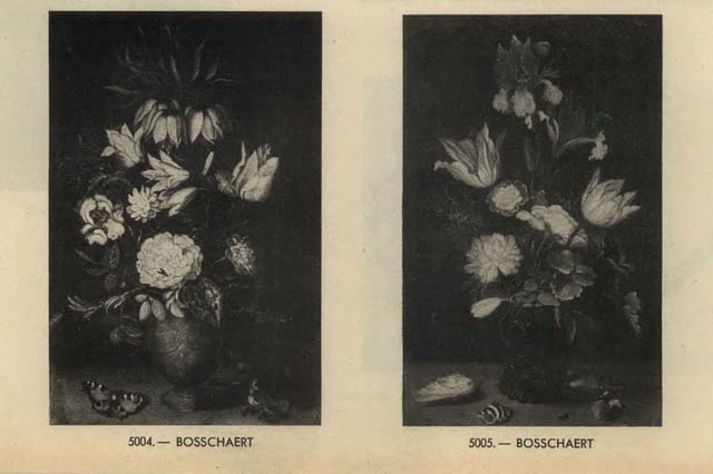 The paintings are pictured in a directory of property looted in France between 1939 and 1945.