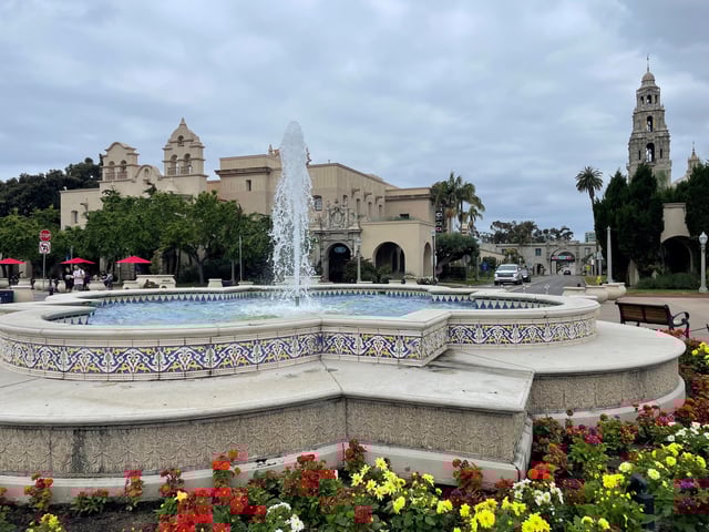 Balboa Park Prado Plaza Fountain