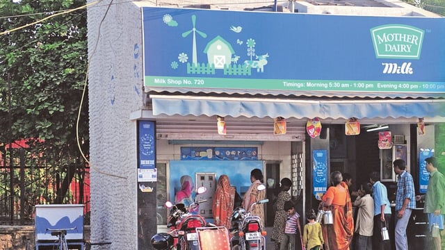 A Mother Dairy outlet in New Delhi.