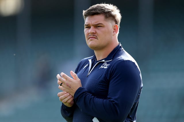 BATH, ENGLAND - OCTOBER 26: Le Roux Roets of Sale Sharks looks on as he inspects the pitch prior to the Gallagher Premiership Rugby match between Bath Rugby and Sale Sharks at the Recreation Ground on October 26, 2024 in Bath, England. (Photo by Ryan Hiscott/Getty Images for Sale Sharks)