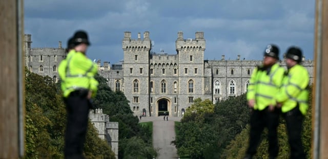 Le chateau de Windsor le 16 septembre 2025