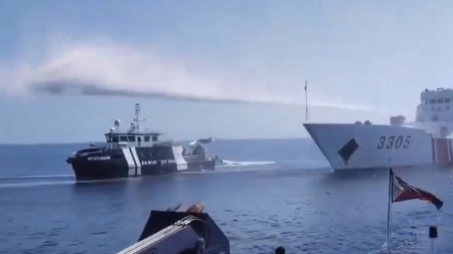 Chinese and Philippine ships collide in South China Sea | Image: AP