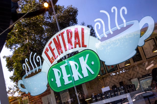 "Friends" 25th Anniversary Central Perk pop-up at The Coffee Bean and Tea Leaf on August 21, 2019 in West Hollywood, California.