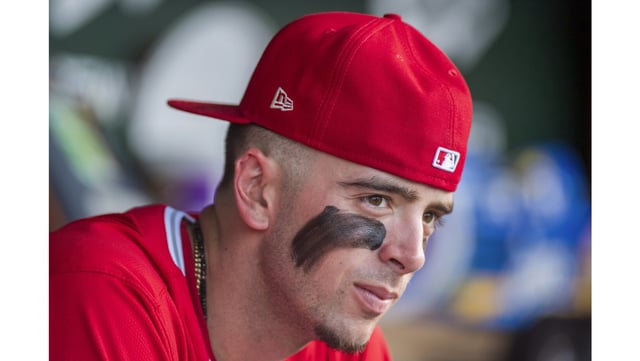 Angels shortstop Zach Neto has seen his season come to a premature end because of the left hand strain that had been bothering him for several weeks. (AP Photo/Nic Coury)