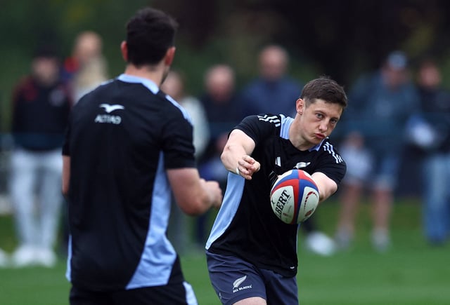 Rugby Union - Autumn International - New Zealand Training - The Lensbury hotel, London, Britain - November 1, 2024 New Zealand's Cameron Roigard during training Action Images via Reuters/Matthew Childs/File Photo