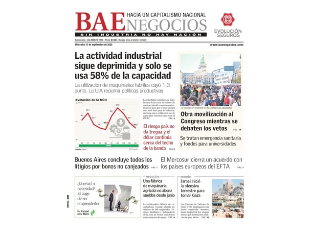 La tapa de BAE Negocios