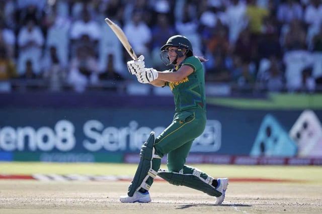 Marizanne Kapp top scored for the SA women's team in the first ODI against Pakistan. Picture: Marco Longari/AFP