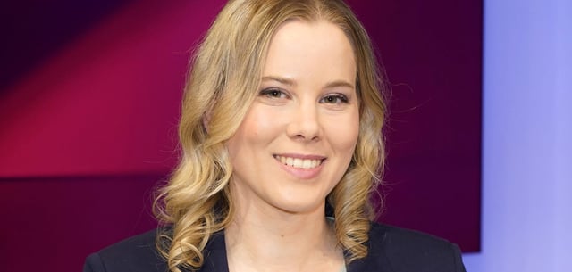 Julia Ruhs in der ARD-Talkshow „Maischberger“ im Mai 2025