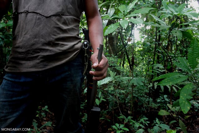 A hunter in Colombia. Photo by Rhett A. Butler