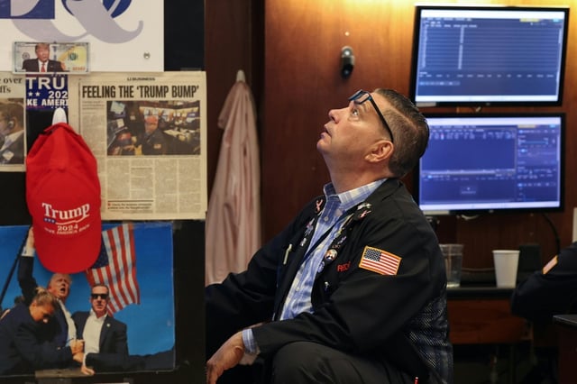 Un opérateur à la Bourse de New York, le 15 septembre 2025
