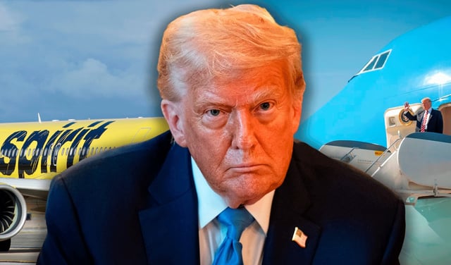 "Apague el iPad": vuelo de Spirit Airlines es advertido por acercarse al Air Force One rumbo al Reino Unido