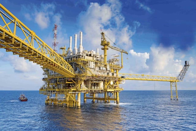 Oil and gas production platform, Oil and Gas production and exploration business in the gulf of Thailand.