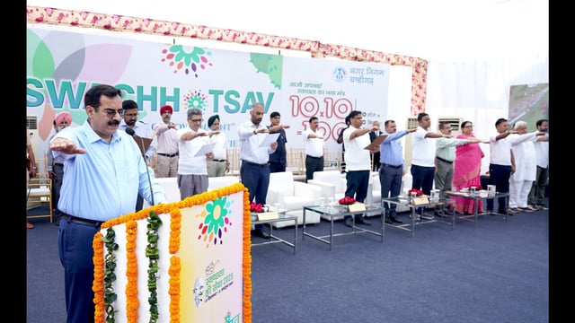 In his address, chief secretary Rajeev Verma stressed the campaign’s focus on combining celebration with responsibility. (HT Photo)