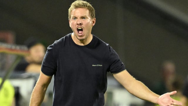 Julian Nagelsmann rutscht mit seinem Team ab