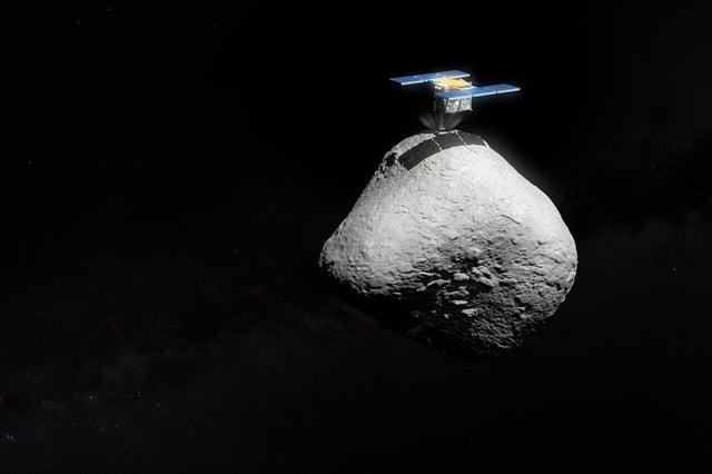 ESO/M. Kornmesser. Asteroid: T. Santana-Ros et al. Hayabusa2 model: SuperTKG (CC-BY-SA)