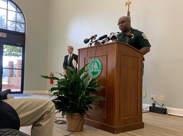 Delta State University Police Chief Michael Peeler gives the latest details on the investigation into a student's death on Wednesday, Sept. 17, 2025, in Cleveland, Mississippi.