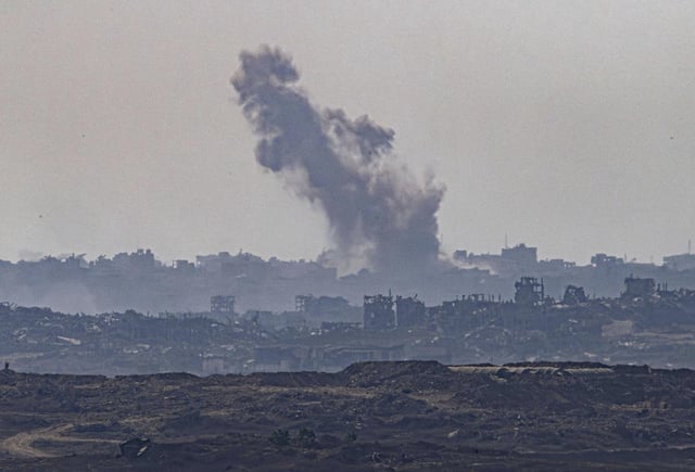 Smoke rises from northern Gaza on Tuesday.