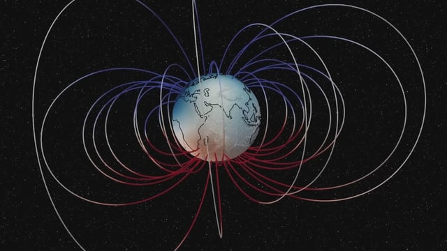 Earth's magnetic field. Credit: ESA/SWARM